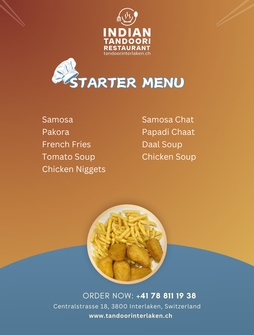 STARTER MENU