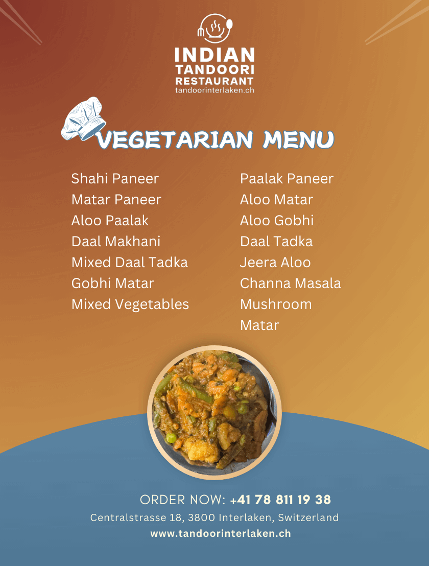 VEGETARIAN MENU